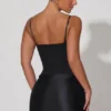 Rochie mini cu corset drapat Lovella, negru Rochie mini cu corset drapat Lovella, negru