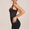 Rochie mini cu corset și fustă drapată Miller, negru Rochie mini cu corset și fustă drapată Miller, negru