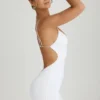 Rochie mini cu decupaje și spate decupat Eartha, albă Rochie mini cu decupaje și spate decupat Eartha, albă