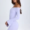 Rochie mini cu decupaje și umeri descoperiți Madelina, în nuanța Soft Lilac Rochie mini cu decupaje și umeri descoperiți Madelina, în nuanța Soft Lilac