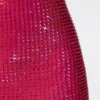Rochie mini cu guler extrem de decupat și bretele, model Raquel, în roz aprins Rochie mini cu guler extrem de decupat și bretele, model Raquel, în roz aprins