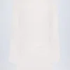 Rochie mini cu guler în V Oualie, albă Rochie mini cu guler în V Oualie, albă