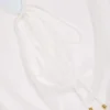 Rochie mini cu guler în V Oualie, albă Rochie mini cu guler în V Oualie, albă