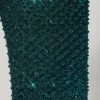 Rochie mini cu guler înalt și ornamente Arlowe, verde-albastru