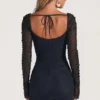 Rochie mini cu mâneci lungi și decorațiuni St Germain, negru Rochie mini cu mâneci lungi și decorațiuni St Germain, negru