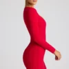 Rochie mini cu mâneci lungi și decupaj în formă de inimă Luciana, în roșu aprins Rochie mini cu mâneci lungi și decupaj în formă de inimă Luciana, în roșu aprins