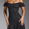 Rochie mini cu umeri decupați și ornamente Beaufort, negru Rochie mini cu umeri decupați și ornamente Beaufort, negru