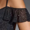 Rochie mini cu umeri decupați și ornamente Beaufort, negru Rochie mini cu umeri decupați și ornamente Beaufort, negru