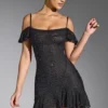 Rochie mini cu umeri decupați și ornamente Beaufort, negru Rochie mini cu umeri decupați și ornamente Beaufort, negru