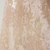 Rochie mini din dantelă cu decolteu în V și ornamente Agentha, în nuanța Pale Peach