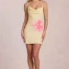 Rochie mini din șifon Marielle cu imprimeu floral galben Rochie mini din șifon Marielle cu imprimeu floral galben