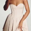 Rochie mini din tul cu corset Emeline, culoare ivoriu Rochie mini din tul cu corset Emeline, culoare ivoriu