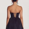 Rochie mini din tul Emeline Corset în negru intens Rochie mini din tul Emeline Corset în negru intens