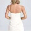 Rochie mini drapată în A Zoyna, culoare ivoriu Rochie mini drapată în A Zoyna, culoare ivoriu