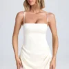 Rochie mini drapată în A Zoyna, culoare ivoriu Rochie mini drapată în A Zoyna, culoare ivoriu