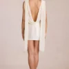 Rochie mini drapată Venya în culoarea Ivory Rochie mini drapată Venya în culoarea Ivory