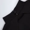 Rochie mini fără spate din jersey elastic Luanni, negru