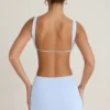 Rochie mini Gaia cu decupaje, croi în A, albastru periwinkle