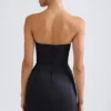 Rochie mini Haisley Bandeau Structured Tulip în negru Rochie mini Haisley Bandeau Structured Tulip în negru