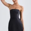 Rochie mini Haisley Bandeau Structured Tulip în negru Rochie mini Haisley Bandeau Structured Tulip în negru