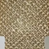 Rochie mini Mischa cu decolteu în formă de inimă și ornamente, în culoarea aurie