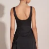 Rochie mini mulată cu decolteu rotund și ornamente Jacelyn, negru Rochie mini mulată cu decolteu rotund și ornamente Jacelyn, negru
