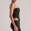 Rochie mini mulată tip bandeau Veda, negru Rochie mini mulată tip bandeau Veda, negru
