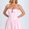 Rochie mini plisată Dorothea în nuanța Blush Rochie mini plisată Dorothea în nuanța Blush