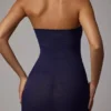 Rochie mini slip bandeau din plasă transparentă moale Intimates, culoare Navy Rochie mini slip bandeau din plasă transparentă moale Intimates, culoare Navy