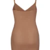 Rochie mini slip din plasă moale cu decolteu în V, de la Intimates, în culoarea miere Rochie mini slip din plasă moale cu decolteu în V, de la Intimates, în culoarea miere