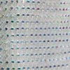 Rochie mini Svana cu decolteu în V și croi în A, cu ornamente, argintie Rochie mini Svana cu decolteu în V și croi în A, cu ornamente, argintie