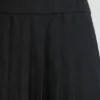 Rochie mini tip kilt din twill periat, cu talie coborâtă, de la Clover, în culoarea neagră