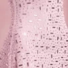 Rochie mini transparentă cu decolteu pătrat și ornamente Averie, în roz Rochie mini transparentă cu decolteu pătrat și ornamente Averie, în roz