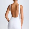 Rochie mini Valetta cu spate decupat, în alb Rochie mini Valetta cu spate decupat, în alb
