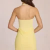 Rochie mini Viona din modal, galben lămâie Rochie mini Viona din modal, galben lămâie