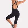 Salopetă capri Soft Active în negru Salopetă capri Soft Active în negru