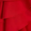 Salopetă corset cu volane și șireturi Priaska în roșu aprins Salopetă corset cu volane și șireturi Priaska în roșu aprins
