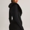 Salopetă corset Nesta cu bordură din blană artificială, negru Salopetă corset Nesta cu bordură din blană artificială, negru