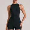 Salopetă cu guler înalt Elin, negru Salopetă cu guler înalt Elin, negru