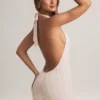 Salopetă scurta fără spate cu nervuri din modal Shelly, cu imprimeu în dungi Salopetă scurta fără spate cu nervuri din modal Shelly, cu imprimeu în dungi