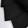 Salopeta corset cu volane și șireturi Priaska, negru Salopeta corset cu volane și șireturi Priaska, negru