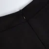 Salopeta Musa cu guler înalt și mâneci lungi, în culoarea neagră Salopeta Musa cu guler înalt și mâneci lungi, în culoarea neagră