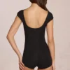 Salopeta scurta Nayara din modal, de culoare neagră