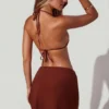 Sarong cu legături laterale în culoarea Mocha