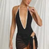 Sarong Elvire cu legături laterale, negru Sarong Elvire cu legături laterale, negru
