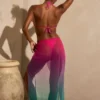 Sarong midi cu volane Gelato în verde multicolor Sarong midi cu volane Gelato în verde multicolor