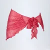 Sarong Molinas cu legături laterale în carouri roșii