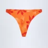 Slipuri de bikini Beqa cu detalii metalice, imprimeu Orange Orchid Slipuri de bikini Beqa cu detalii metalice, imprimeu Orange Orchid