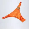 Slipuri de bikini Beqa cu detalii metalice, imprimeu Orange Orchid Slipuri de bikini Beqa cu detalii metalice, imprimeu Orange Orchid
