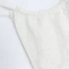 Slipuri de bikini Bosa cu șnur, cu broderie englezească, în culoarea alb Slipuri de bikini Bosa cu șnur, cu broderie englezească, în culoarea alb